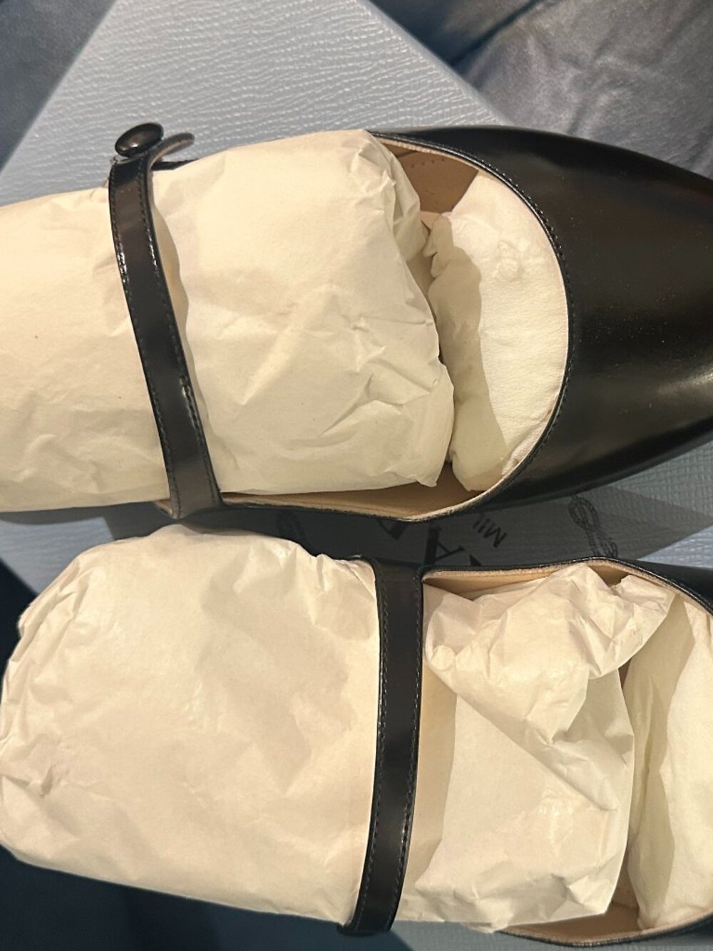 Prada Leather Mary Jane Flat Mules - Picture 4 of 9
